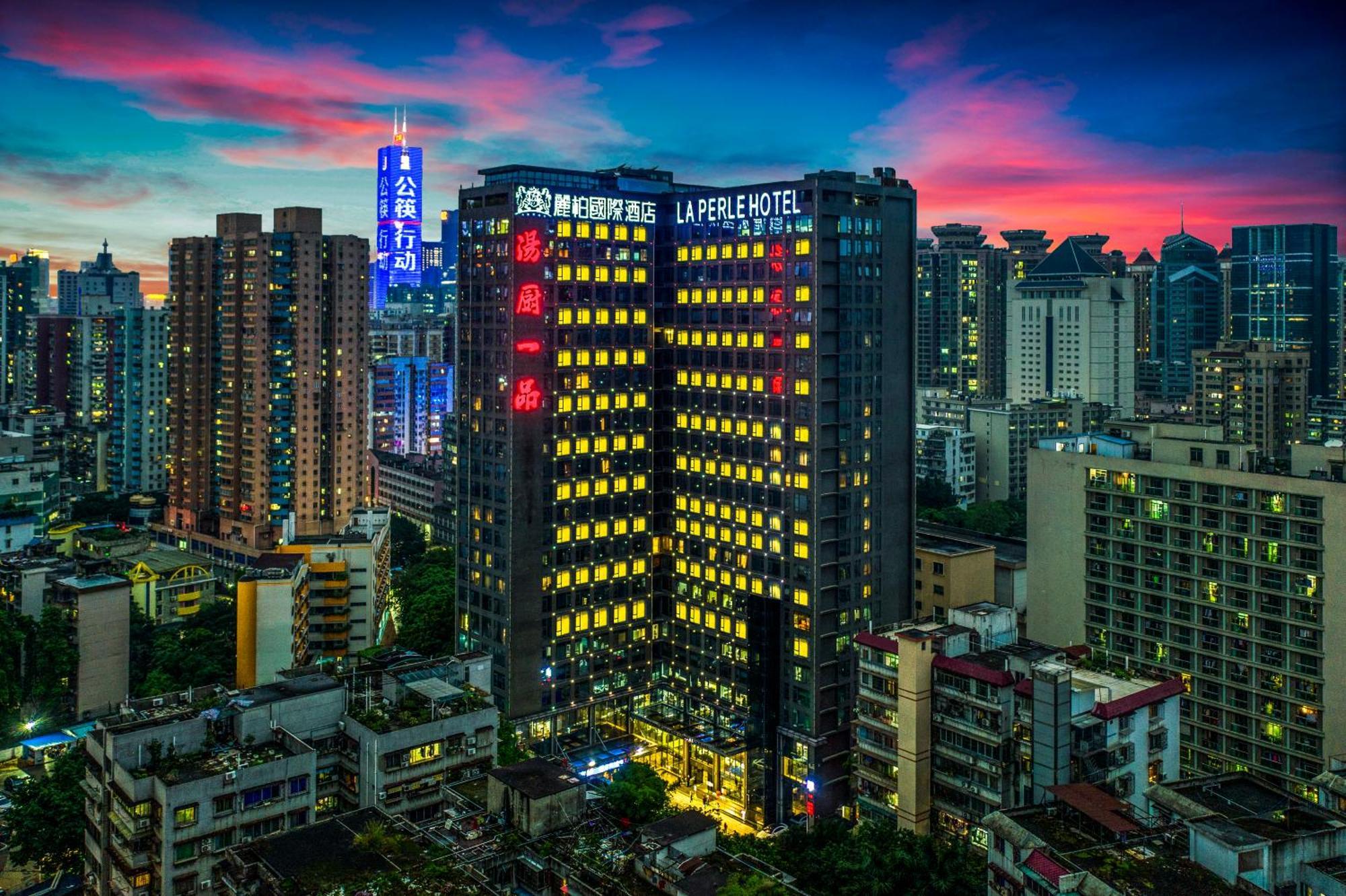 La Perle International Hotel - Free Shuttle Between Hotel And Exhibition Center During Canton Fair & Exhibitor Registration Counter Zewnętrze zdjęcie